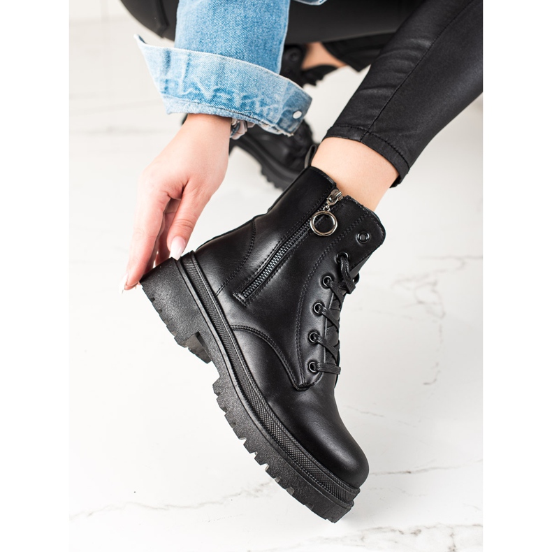 TRENDI Trappers Negri Cu Fermoar negru 1 TRENDI Trappers Negri Cu Fermoar negru 1