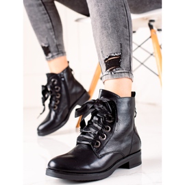 Evento Cizme cu legătură decorativă negru 2