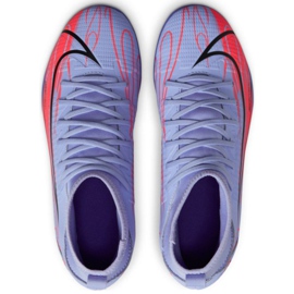 Pantofi de fotbal Nike Mercurial Superfly 8 Club Km Mg Jr DB0925 506 roz, violet violet 1