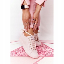 Big Star Adidași pentru femei din piele ecologică Cross Jeans HH2R4004C Roz 2