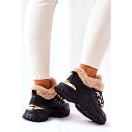 PM1 Black Shiny Black Warm Piele Sport Pantofi negru 1