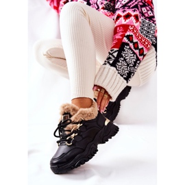 PM1 Black Shiny Black Warm Piele Sport Pantofi negru 2