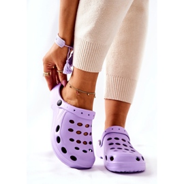 Papuci violet Eva Foam pentru femei 2