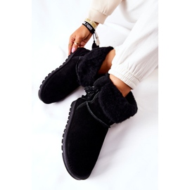 FS1 Mukluki Cizme de zapada calduroase Franjuri Negru Sorella 1 FS1 Mukluki Cizme de zapada calduroase Franjuri Negru Sorella 1