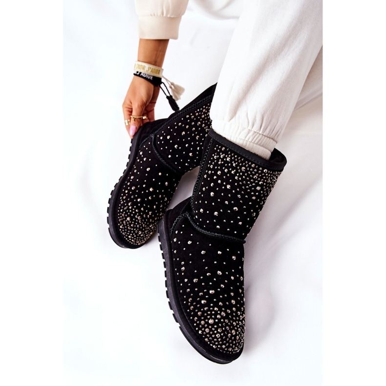 Mukluki cald cu Jets Negru Mariella 1