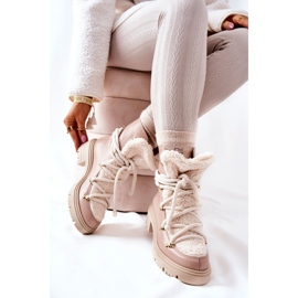 Lewski Shoes Cizme din piele Trappers Lewski Bej 3116 2