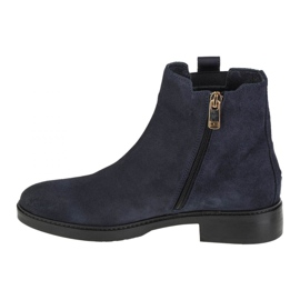 Cizme plate Tommy Hilfiger Interlock Suede W FW0FW05184-DW5 albastru marin 1