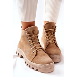PF1 Ghete din piele intoarsa calda Pantofi Camel Madisson bej 1 PF1 Ghete din piele intoarsa calda Pantofi Camel Madisson bej 1