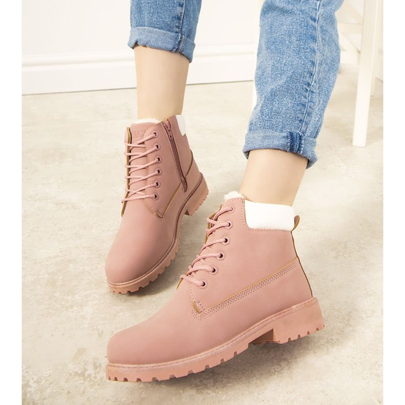 Cizme de drumeție de damă izolate Roz Gigliola 1