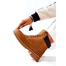 PH1 Trappers pentru femei Warm Dark Beige Crush bej galben 2