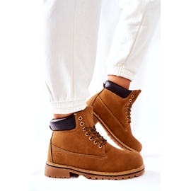 PH1 Trappers pentru femei Warm Dark Beige Crush bej galben 3