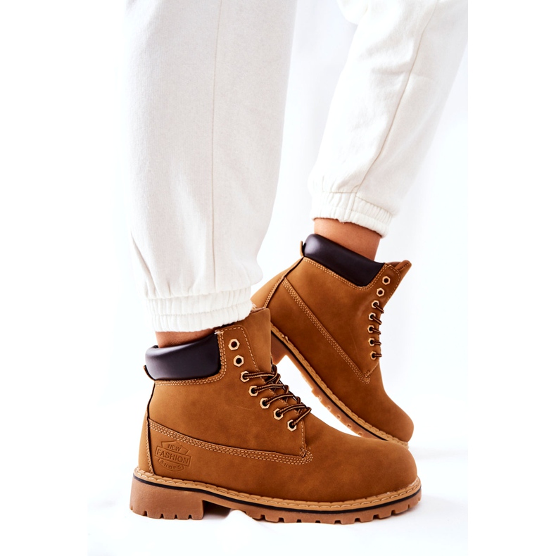 PH1 Trappers pentru femei Warm Dark Beige Crush bej galben 3