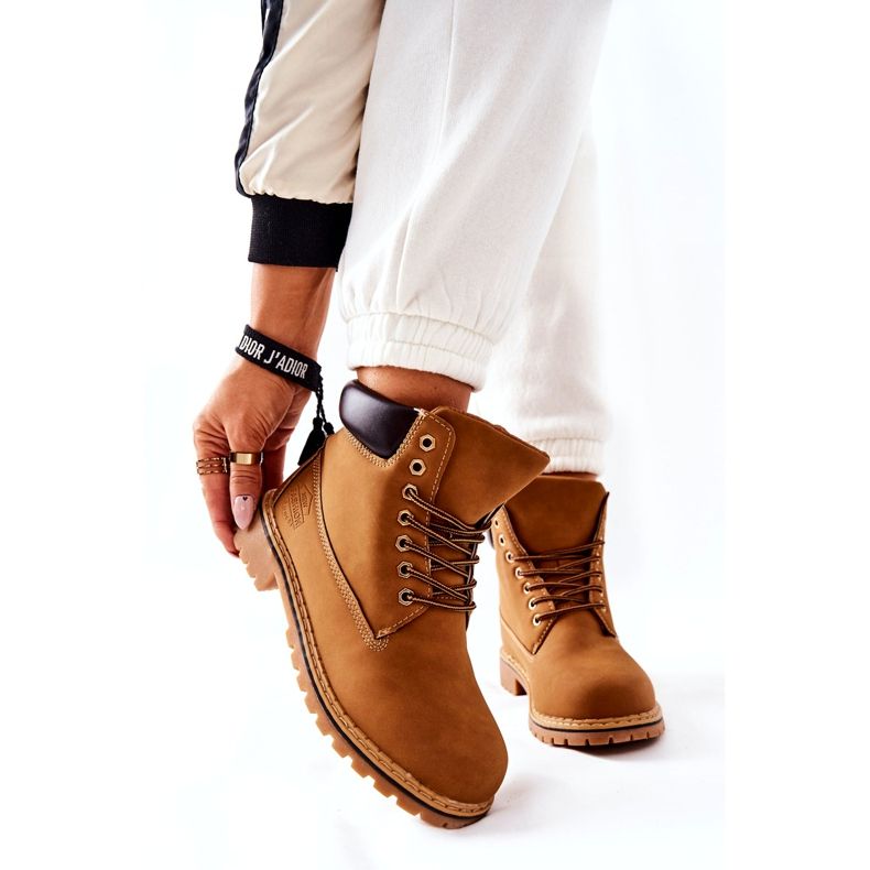 PH1 Trappers pentru femei Warm Dark Beige Crush bej galben 4