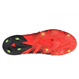 Ghete de fotbal Adidas Predator Freak + Fg M FY6238 portocale si rosii 2