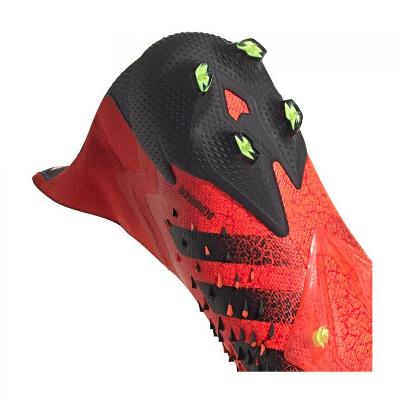 Ghete de fotbal Adidas Predator Freak + Fg M FY6238 portocale si rosii 5