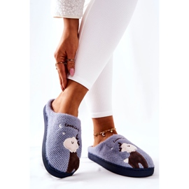 WJ1 Papuci caldi de ren Blue Jilly maro albastru 2 WJ1 Papuci caldi de ren Blue Jilly maro albastru 2