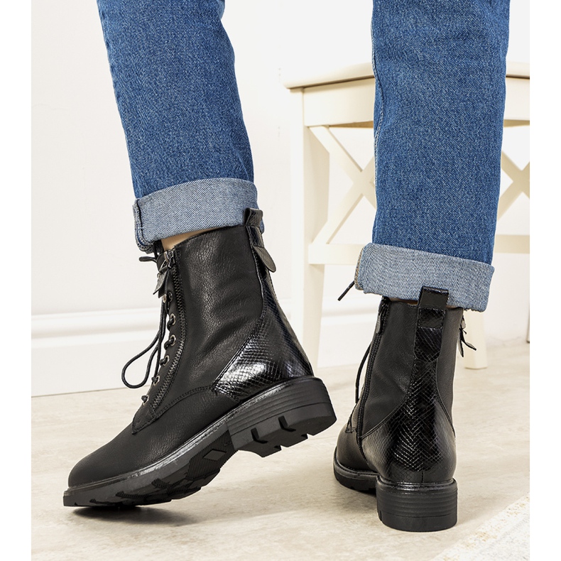 Cizme izolate Gaspar negre negru 1