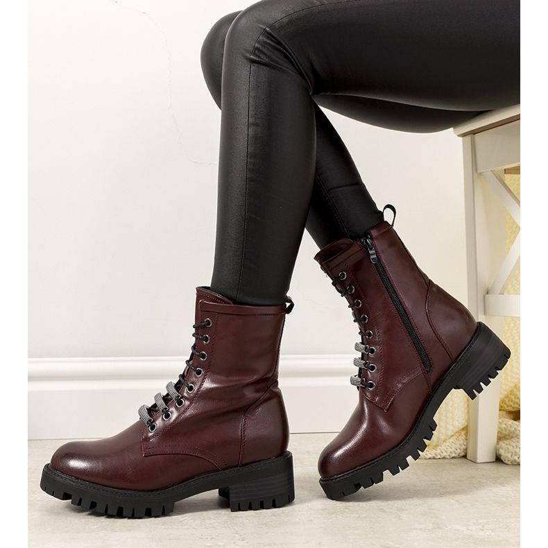 Cizme izolate maro Valdez claret 1