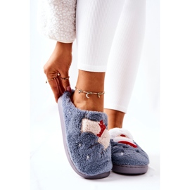 WJ1 Papuci de Craciun Mos Craciun si ren gri 1