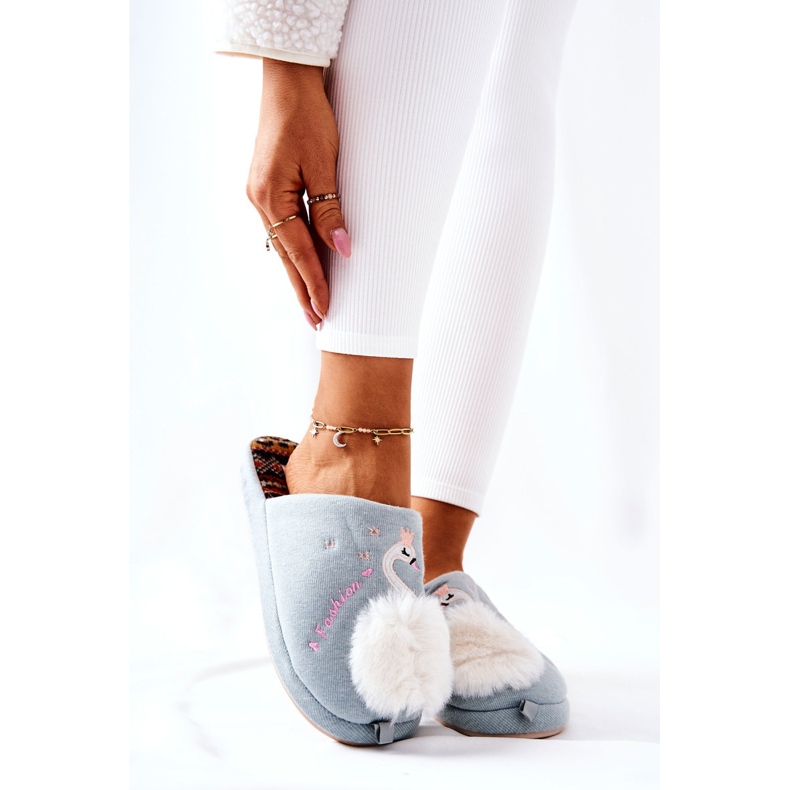 Papuci caldi Lebada lui Blue Rey albastru 2