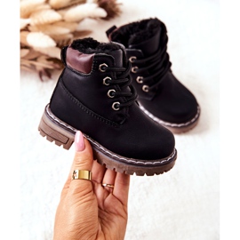 WT1 Ghete Trappers izolate negre pentru copii Black Royals negru 1