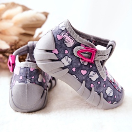 BEFADO S.A. Pantofi Papuci Befado Kotki 110P326 Gri 1