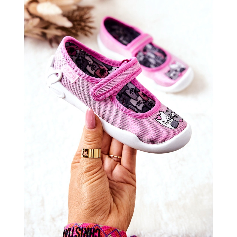 BEFADO S.A. Papuci balerina Befado Cats 114X465 Roz 2