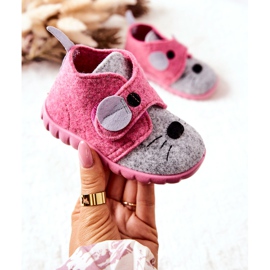 BEFADO S.A. Papuci Befado Myszka 526P104 Roz-Gri 2