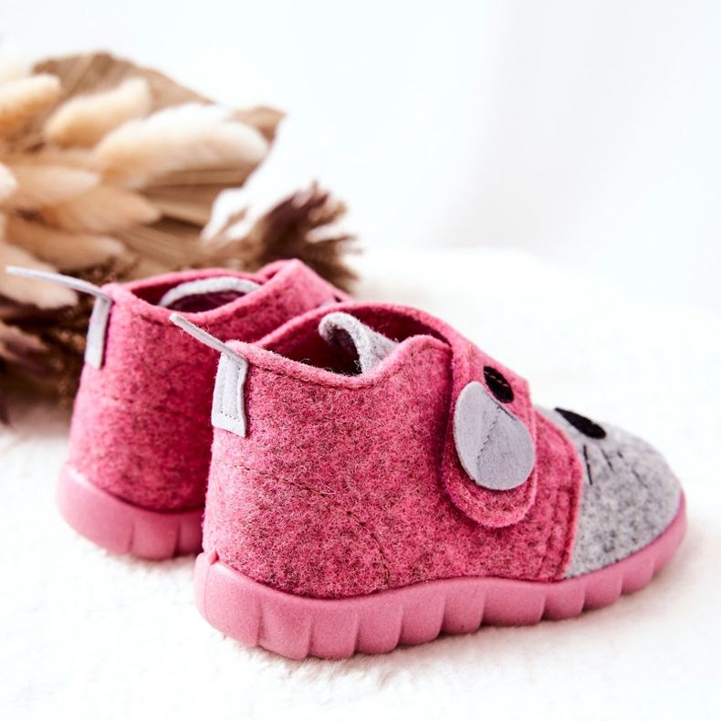 BEFADO S.A. Papuci Befado Myszka 526P104 Roz-Gri 1