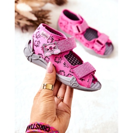 BEFADO S.A. Sandale Papuci Befado Velcro Cats 242P103 Roz 1