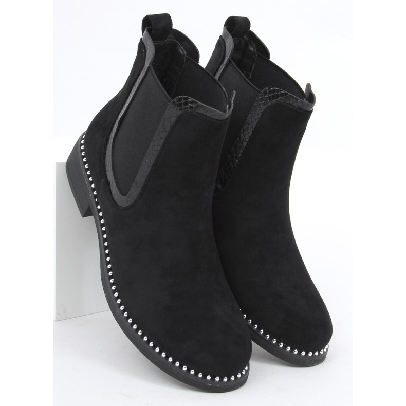 Cizme Chelsea de dama Ines Black negru 2