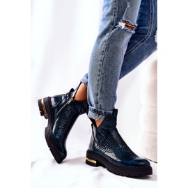 PA2 Cizme verde Tanya Crocodile din piele caldă 1 PA2 Cizme verde Tanya Crocodile din piele caldă 1