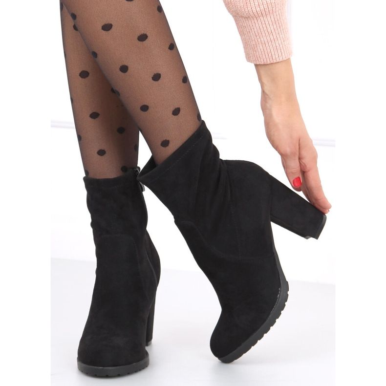 Cizme cu toc înalt de la Dani Black negru 2