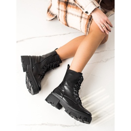 Seastar Cizme de trapper pe platformă negru 2