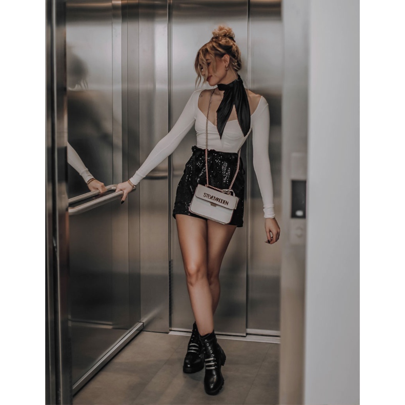 PE1 Cizme negre Lilinth din piele caldă negru 1