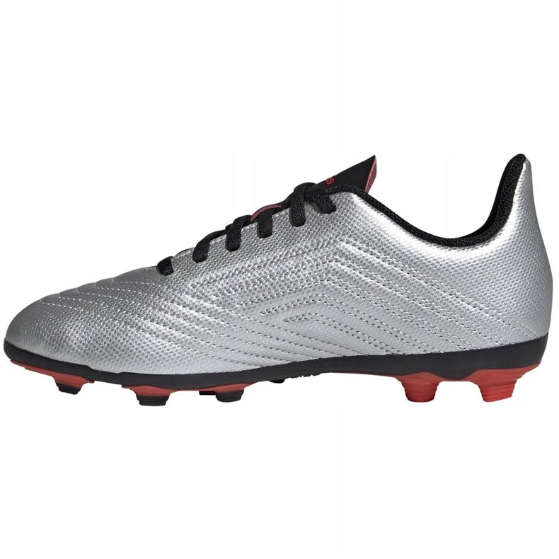 Ghete de fotbal Adidas Predator 19.4 FxG Jr G25822 argint 1