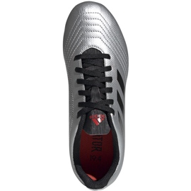 Ghete de fotbal Adidas Predator 19.4 FxG Jr G25822 argint 2