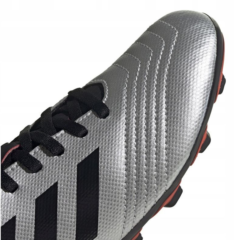 Ghete de fotbal Adidas Predator 19.4 FxG Jr G25822 argint 3