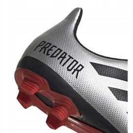 Ghete de fotbal Adidas Predator 19.4 FxG Jr G25822 argint 4