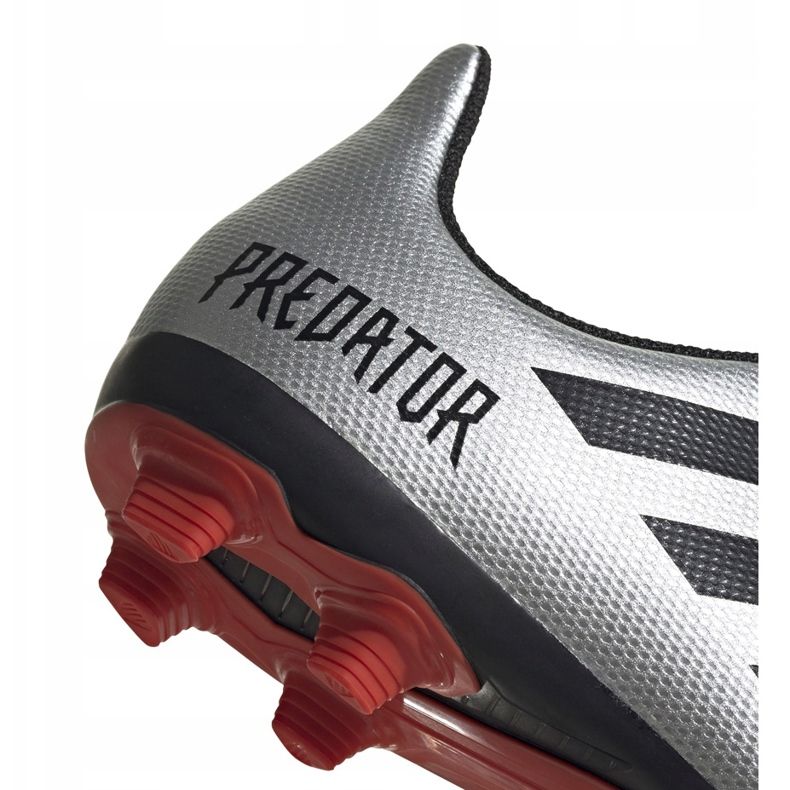 Ghete de fotbal Adidas Predator 19.4 FxG Jr G25822 argint 4