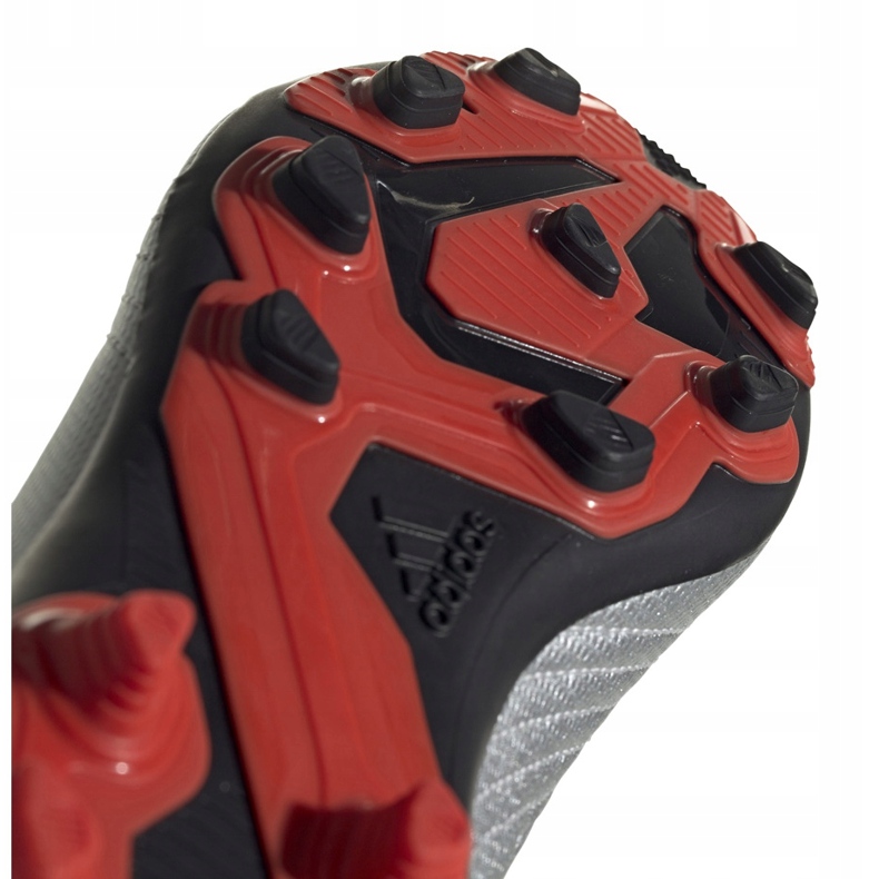 Ghete de fotbal Adidas Predator 19.4 FxG Jr G25822 argint 5