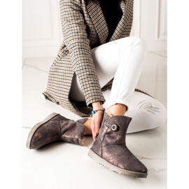 Evento Mukluki cu sclipici maro 1 Evento Mukluki cu sclipici maro 1