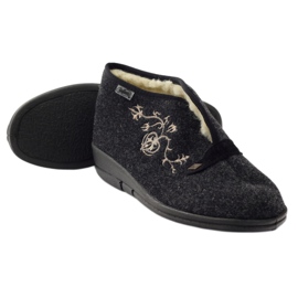 Papuci de dama Dr.ORTO Befado cu blana de oaie 031d028 gri 4