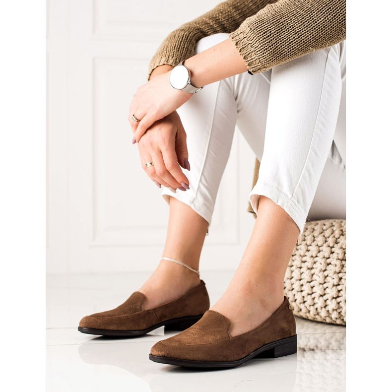 M.Daszyński Mocasini eleganți din piele de căprioară maro 1 M.Daszyński Mocasini eleganți din piele de căprioară maro 1