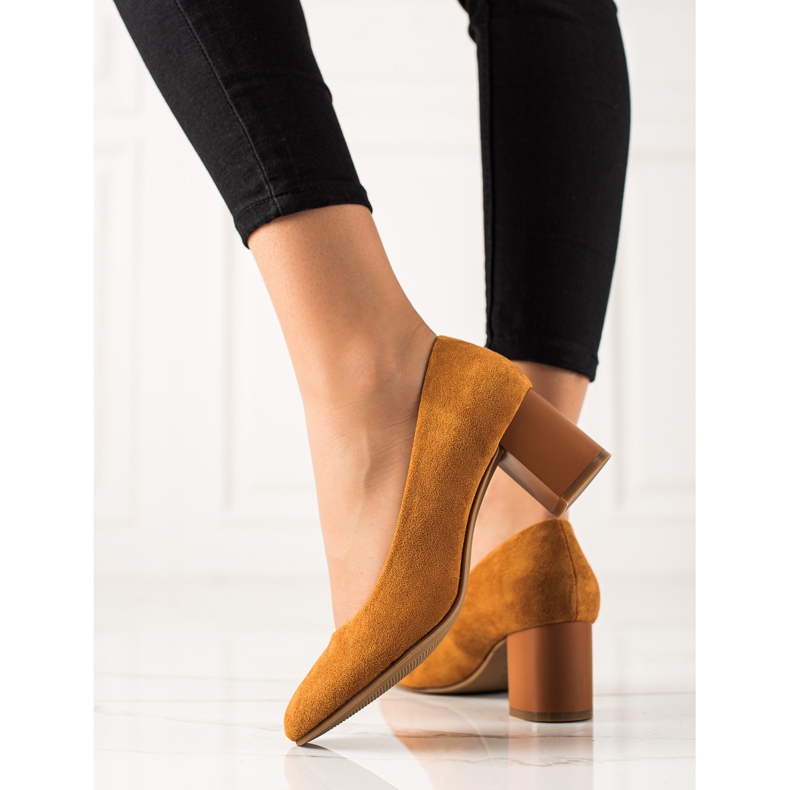 M.Daszyński Pompe camel maro galben 2