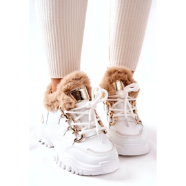 PM1 Pantofi sport din piele izolată alb lucios 3