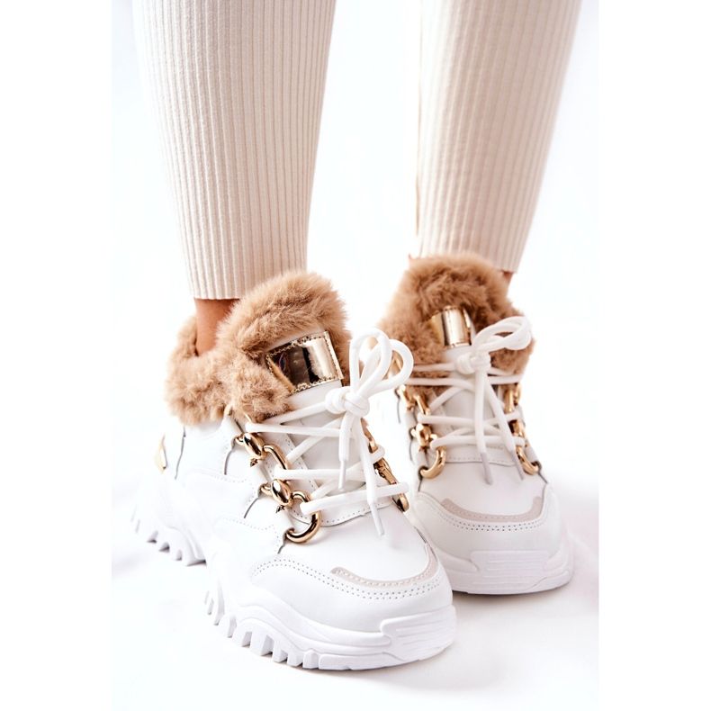 PM1 Pantofi sport din piele izolată alb lucios 3