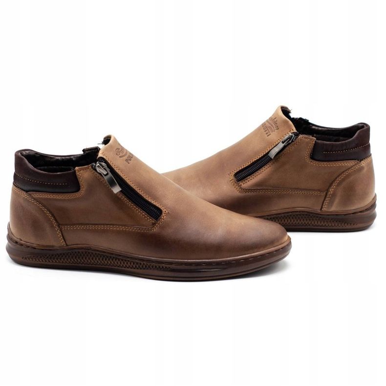 Polbut Cizme de iarnă pentru bărbați K29 maro 4