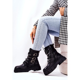 WS1 Cizme Legat Lant Catarama Negru Reiloy 2