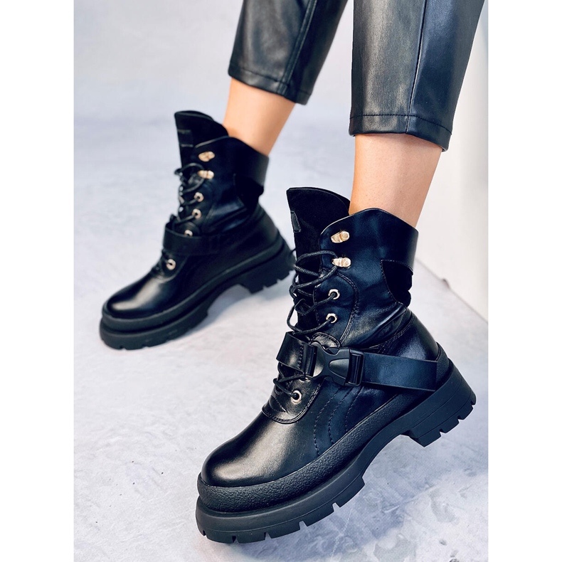 Cizme militare Ahne negre negru 1 Cizme militare Ahne negre negru 1
